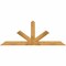 Ekena Millwork Saratoga Rough Sawn Timber Gable Bracket, Western Red Cedar, 96"W x 36"H x 2"D x 6"F, 9/12 Pitch GBW096X36X0206SAR00RWR - alternate 1